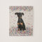 Miniature Pinscher with uncropped ears and undocke