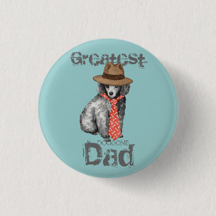 Miniature Poodle Dad Button
