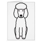 Miniature Poodle Dog Cartoon (Front)
