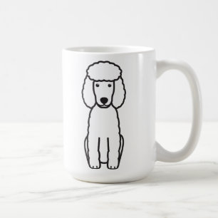 Miniature Poodle Dog Cartoon Coffee Mug