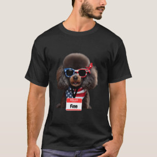Miniature Poodle Dog Finn Men Women Kids Boys Girl T-Shirt