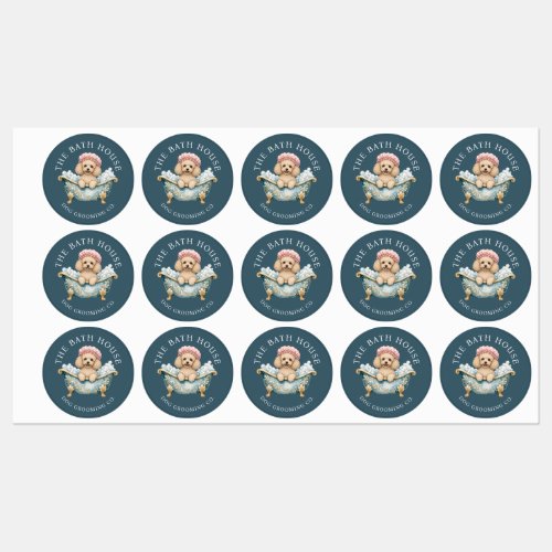 Miniature Poodle Dog Grooming Waterproof Stickers