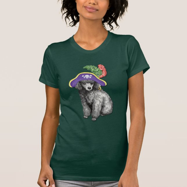 Miniature Poodle Pirate T-Shirt (Front)
