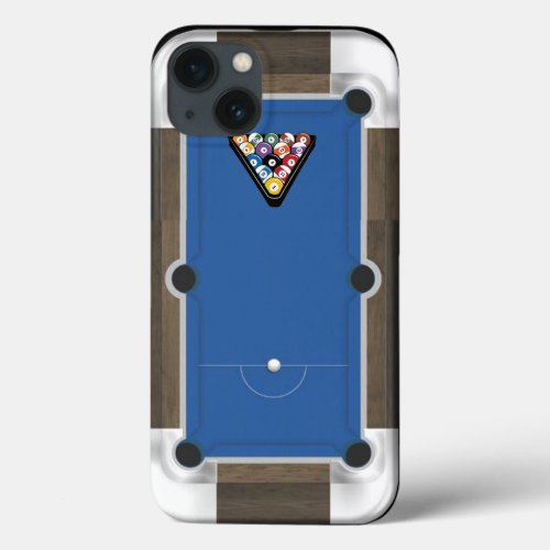 Miniature Pool Table iPhone 13 Case