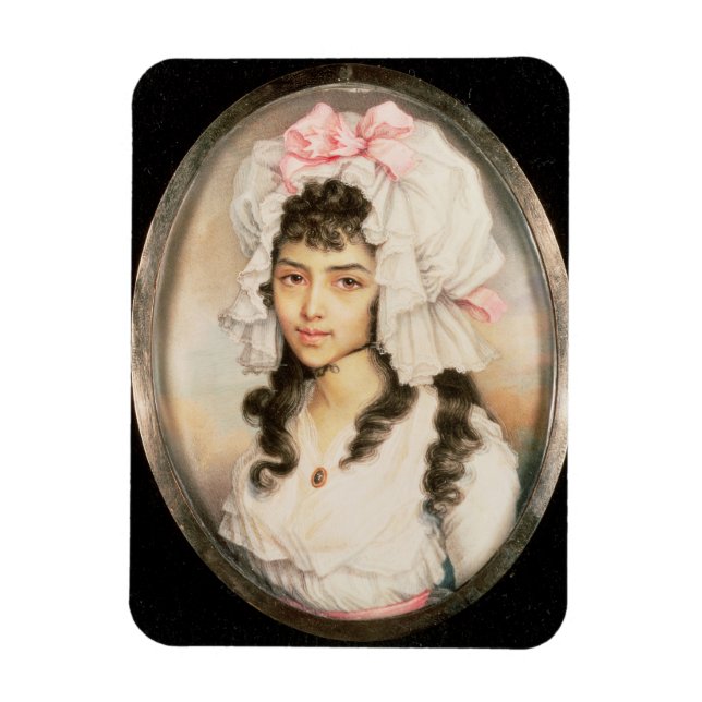 Miniature Portrait of a Girl Magnet (Vertical)