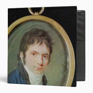Miniature Portrait of Ludwig Van Beethoven , 1802 3 Ring Binder