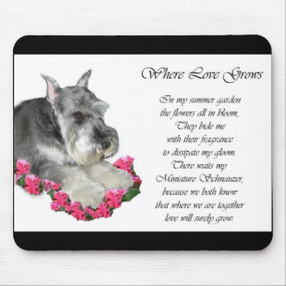 Miniature Schnauzer Art Gifts Mouse Pad