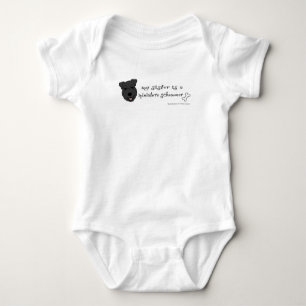 miniature schnauzer baby bodysuit