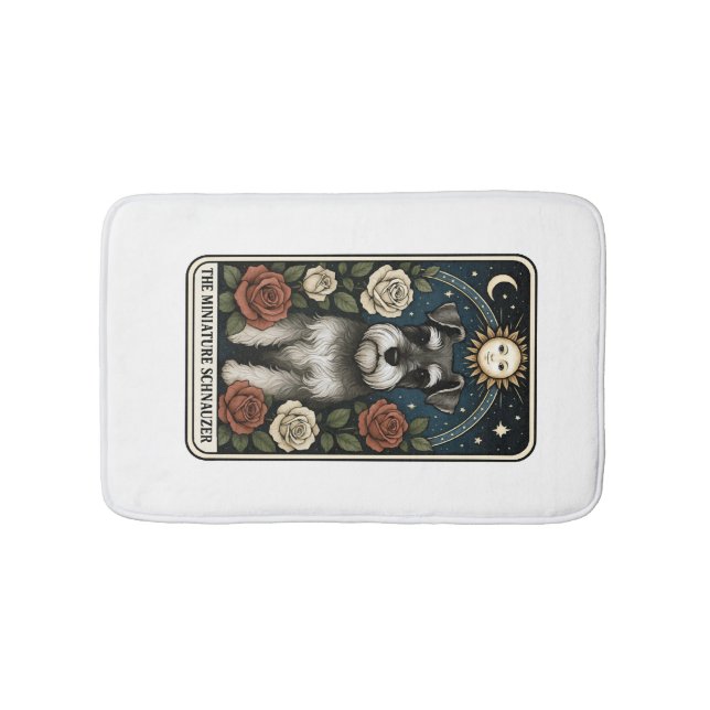 Miniature Schnauzer Bath Mat (Front)