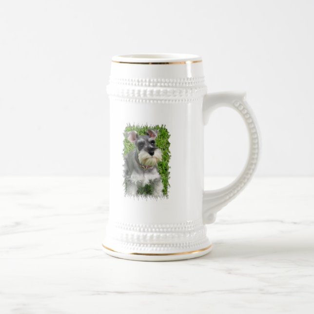 Miniature Schnauzer Beer Stein (Right)