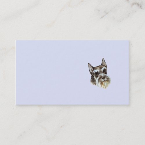 Miniature Schnauzer Business Card