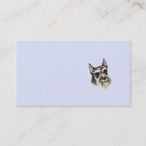 Customizable Miniature Schnauzer Business Card