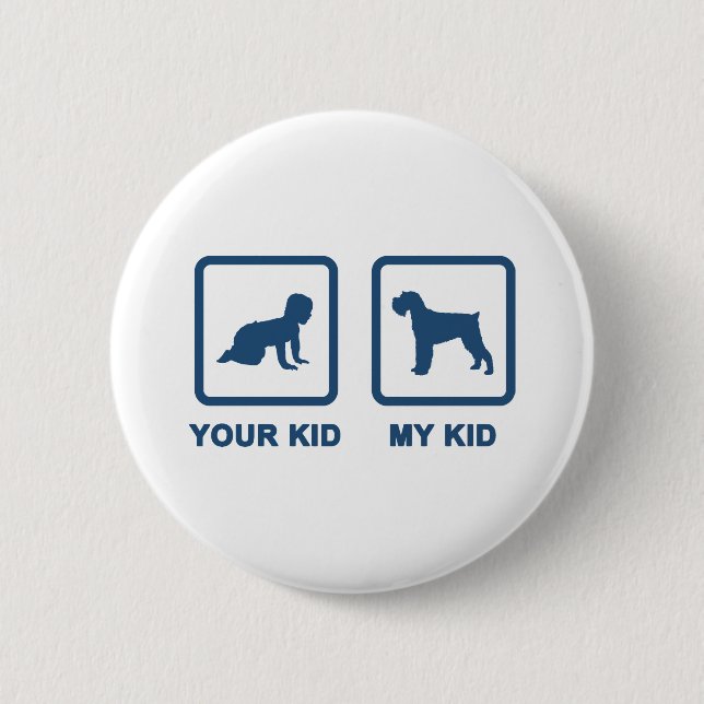 Miniature Schnauzer Button (Front)