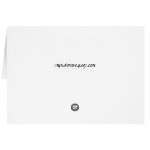 Miniature Schnauzer Card (Back Horizontal)