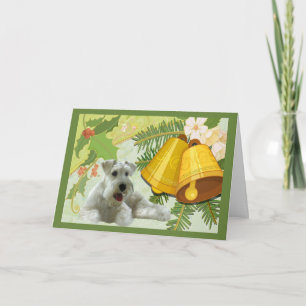 Miniature Schnauzer Christmas Card Bells