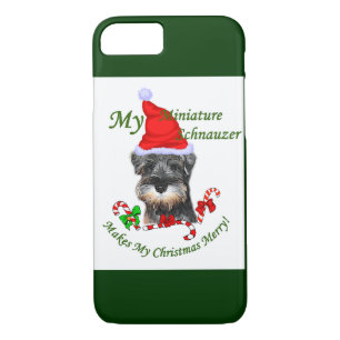 miniature Schnauzer Christmas iPhone 8/7 Case