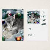 Miniature Schnauzer Christmas Gifts (Front & Back)