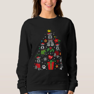 Miniature Schnauzer Christmas  Love Dog Schnauzer Sweatshirt