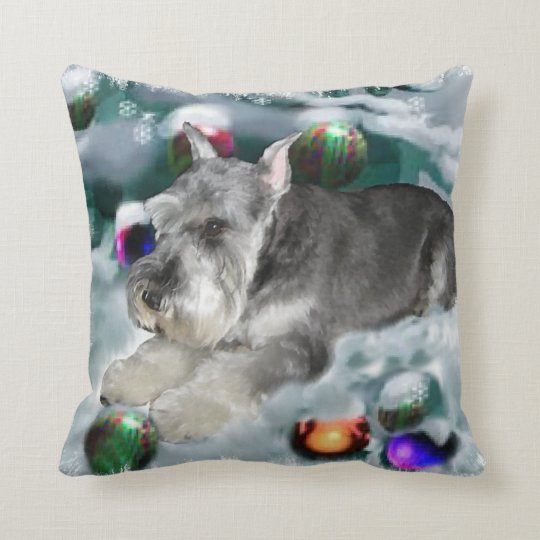 miniature schnauzer pillow