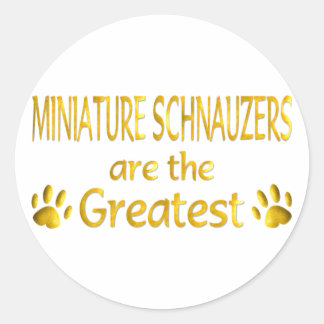 Miniature Schnauzer Classic Round Sticker
