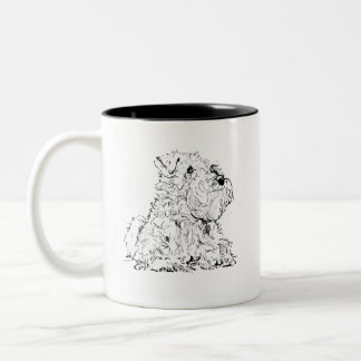 Miniature Schnauzer Coffee Mug, Dog Lover Two-Tone Coffee Mug