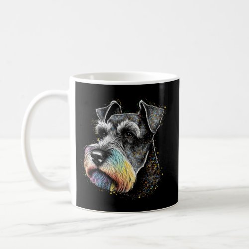 Miniature Schnauzer Colorful Dog Mom Dog Dad Coffee Mug