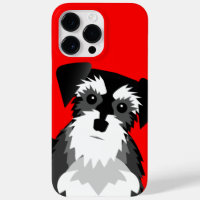 Miniature Schnauzer Custom Background Color