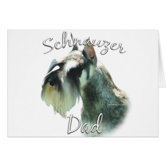 Miniature Schnauzer Dad 2 Cards (Front Horizontal)