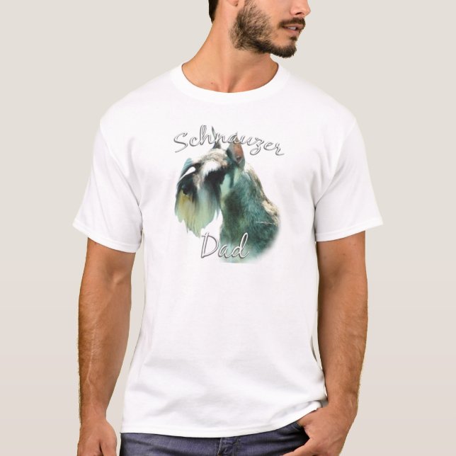 Miniature Schnauzer Dad 2 T-Shirt (Front)
