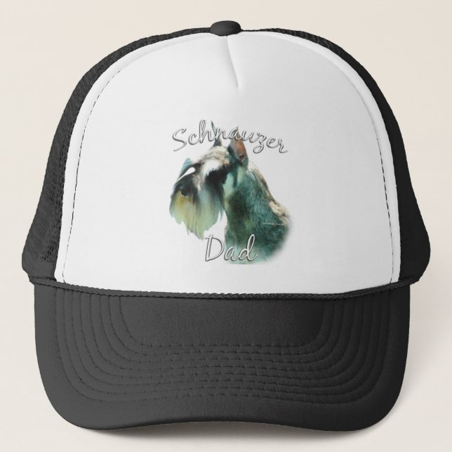 Miniature Schnauzer Dad 2 Trucker Hat (Front)