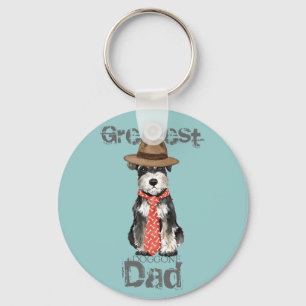 Miniature Schnauzer Dad Keychain