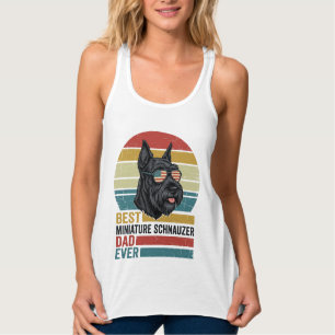 Miniature Schnauzer Dad Vintage Patriotic Shirt De