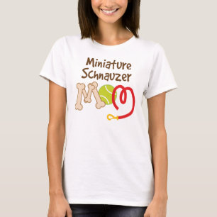 Miniature Schnauzer Dog Breed Mom Gift T-Shirt
