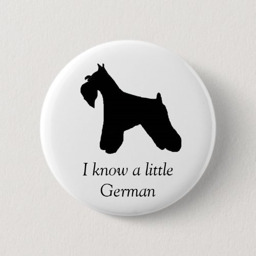 Miniature Schnauzer Dog Button