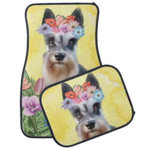 Miniature Schnauzer Dog Car Floor Mat