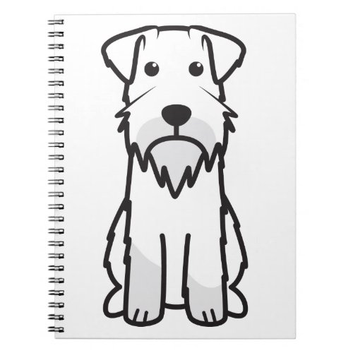 Miniature Schnauzer Dog Cartoon Notebook