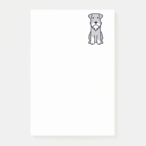 Miniature Schnauzer Dog Cartoon Post_it Notes