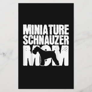 Miniature Schnauzer Dog Mom Mama Mors Day gift Stationery