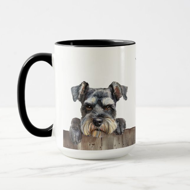 Miniature Schnauzer Dog Mug (Left)