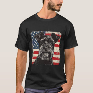 Miniature Schnauzer Dog Patriotic 4th Of July Gift T-Shirt