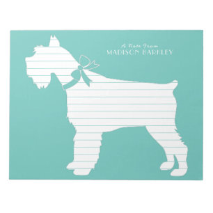 Miniature Schnauzer Dog Puppy Notepad