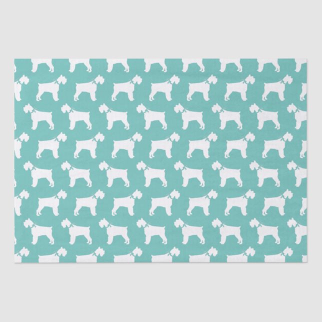Miniature Schnauzer Dog Puppy Tissue Paper (Front)