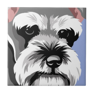 Miniature Schnauzer Dog Tile
