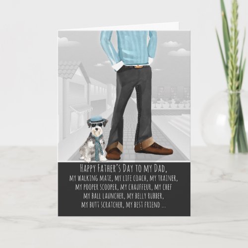 Miniature Schnauzer from the Dog Fathers Day Card