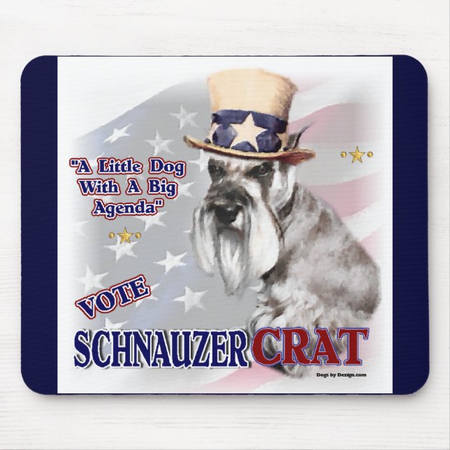 Miniature Schnauzer Gifts Mouse Pad (Front)
