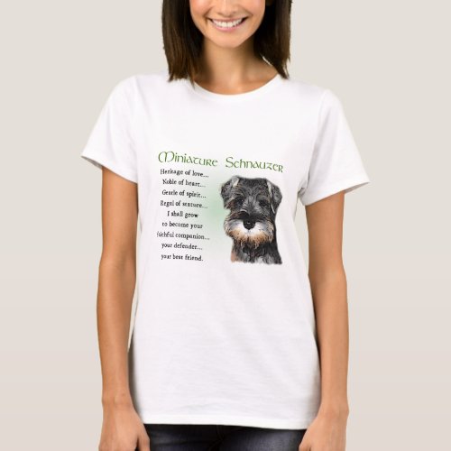 Miniature Schnauzer Gifts T_Shirt