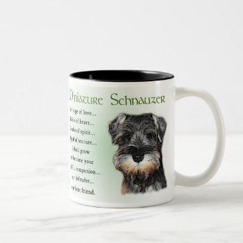 Miniature Schnauzer Gifts Two-tone Coffee Mug by DogsByDezign at Zazzle
