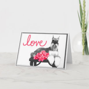 Miniature Schnauzer Greeting Card