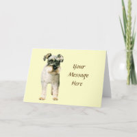Miniature Schnauzer Greeting Card