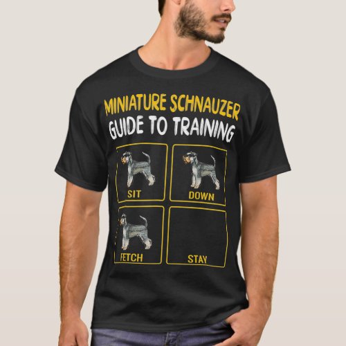 Miniature Schnauzer Guide To Training Dog T_Shirt
